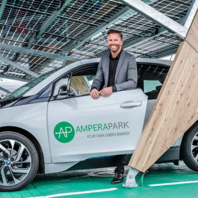 AmperaPark ontwikkelt samen met UT innovatieve zonnecarport