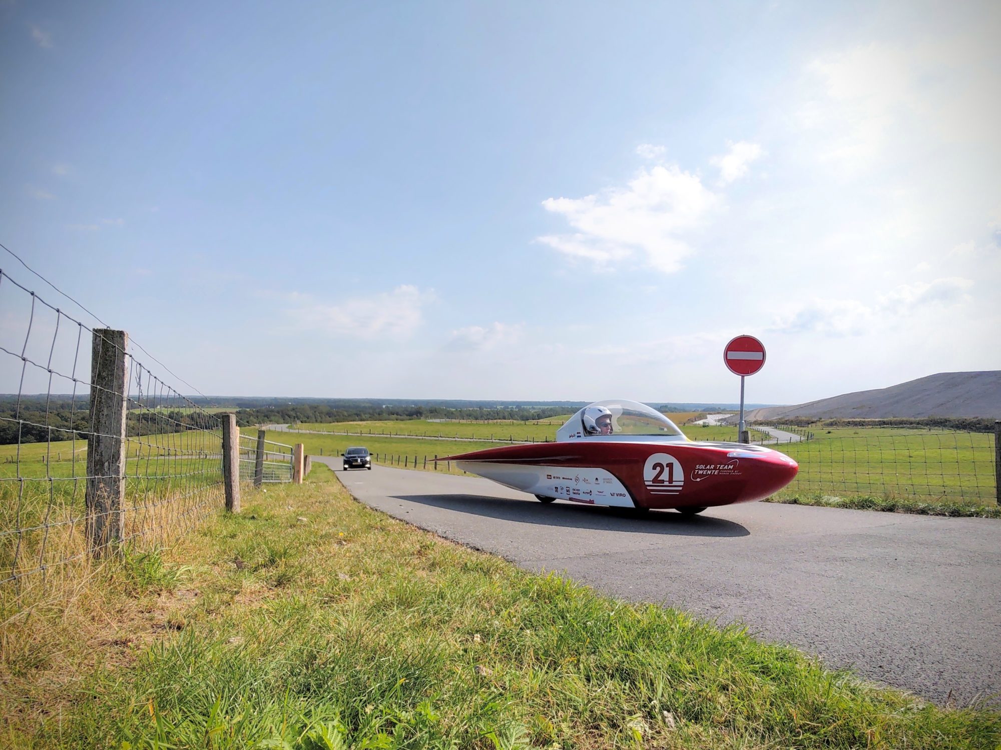 Laatste testdag in Nederland voor Solar Team Twente op VAM-berg