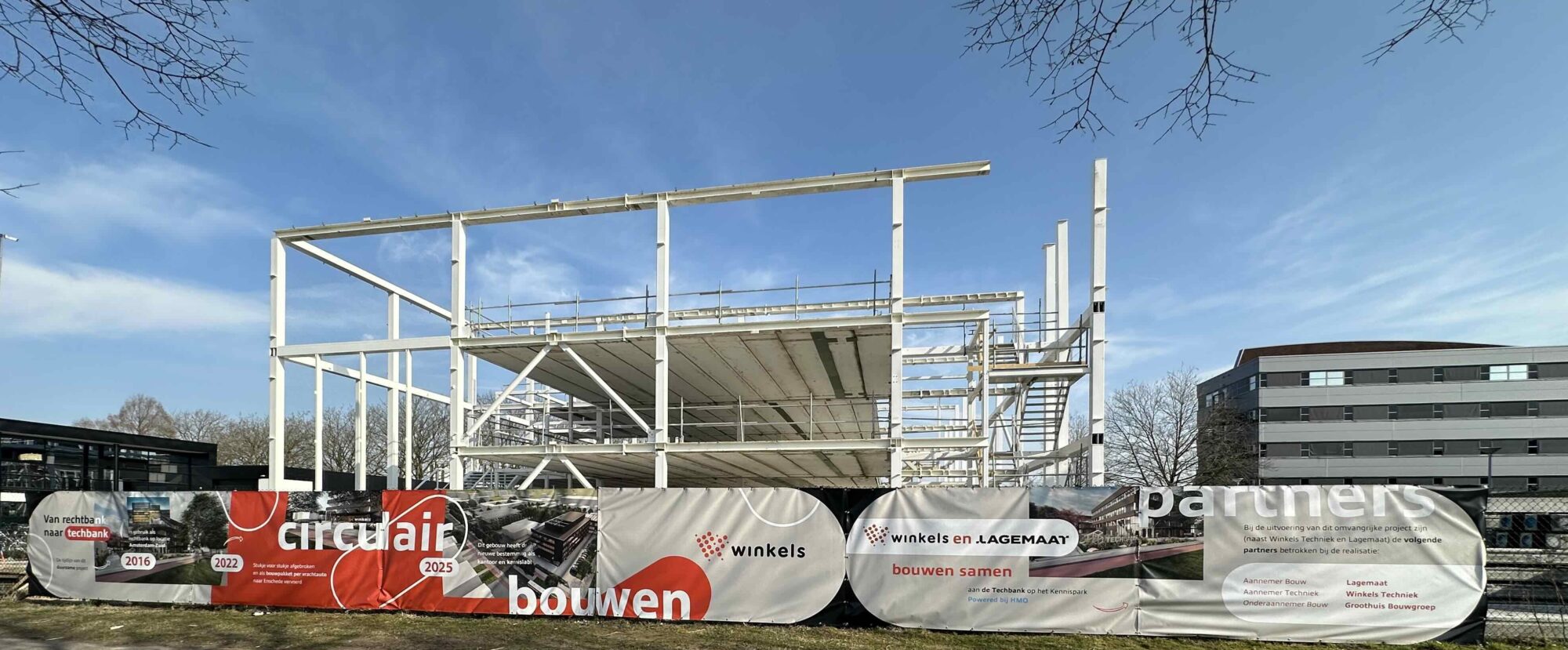 Circulair bouwen: voormalige gerechtsgebouw uit Amsterdam verhuist naar Kennispark