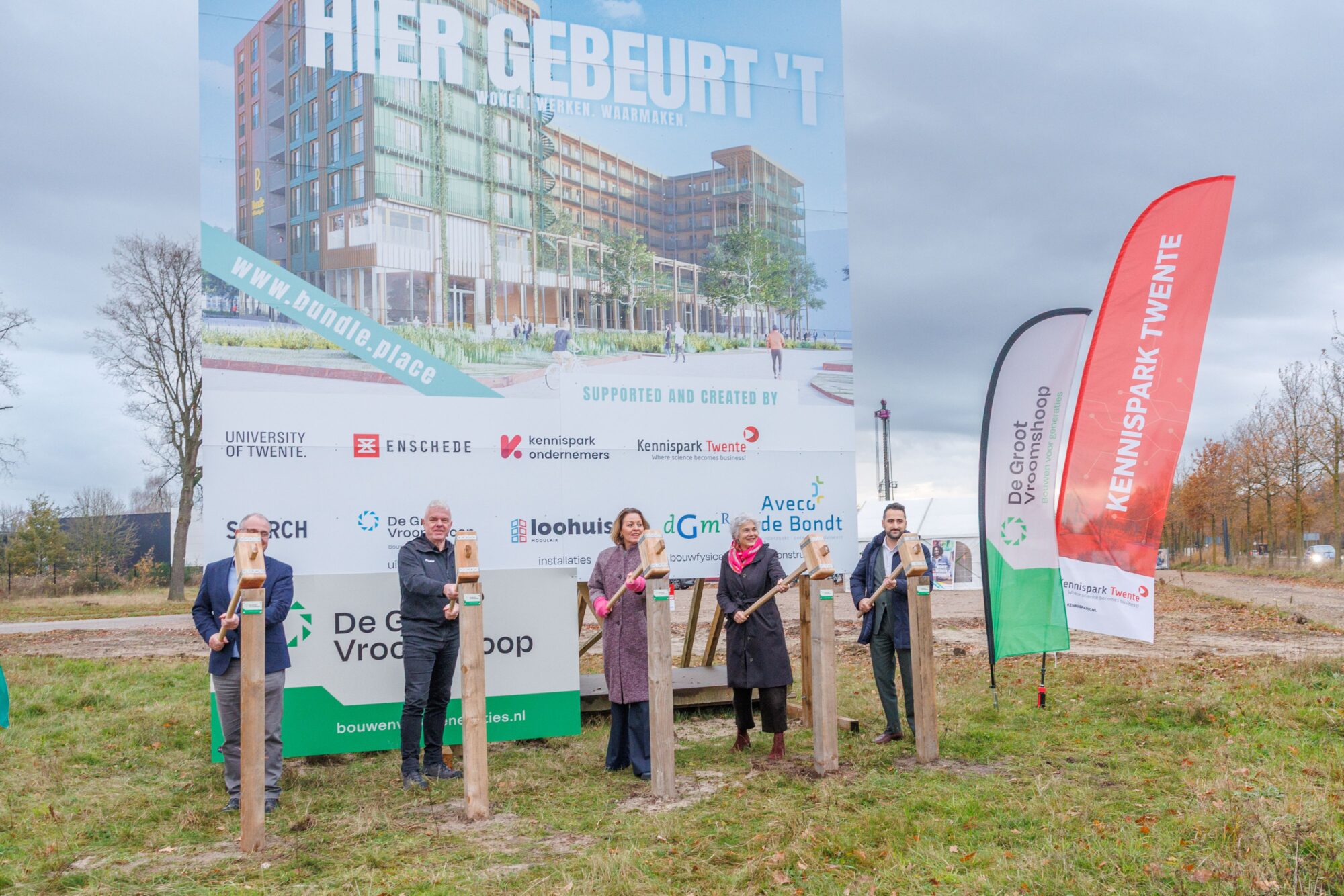 Start bouw Bundle wooncommunity op Kennispark in Enschede